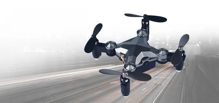 M1 Luggage Aircraft Travel Case Four-Axis Remote Control Intelligent WIFI Mini Folding Gravity Induction Drone