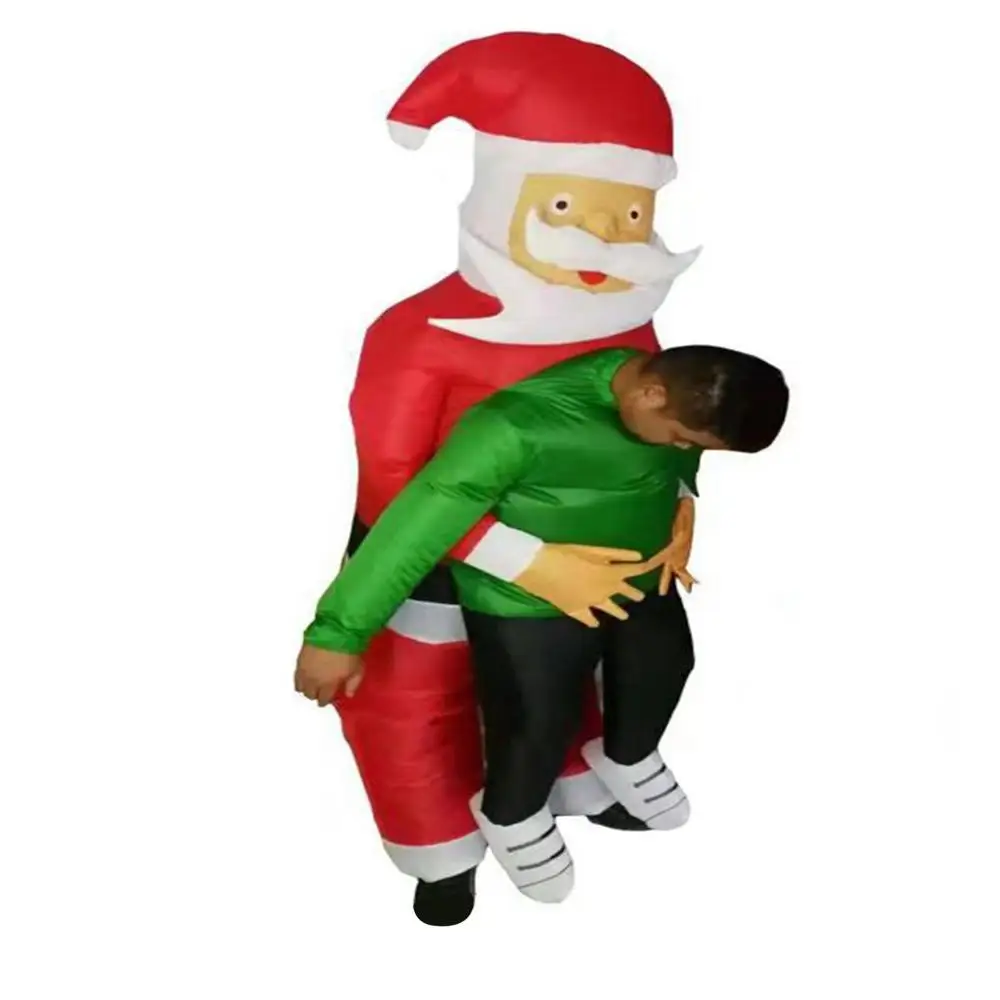 Christmas Santa Claus Hugs Inflatable Costumes With The Same Paragraph Halloween Christmas Dolls Show Props