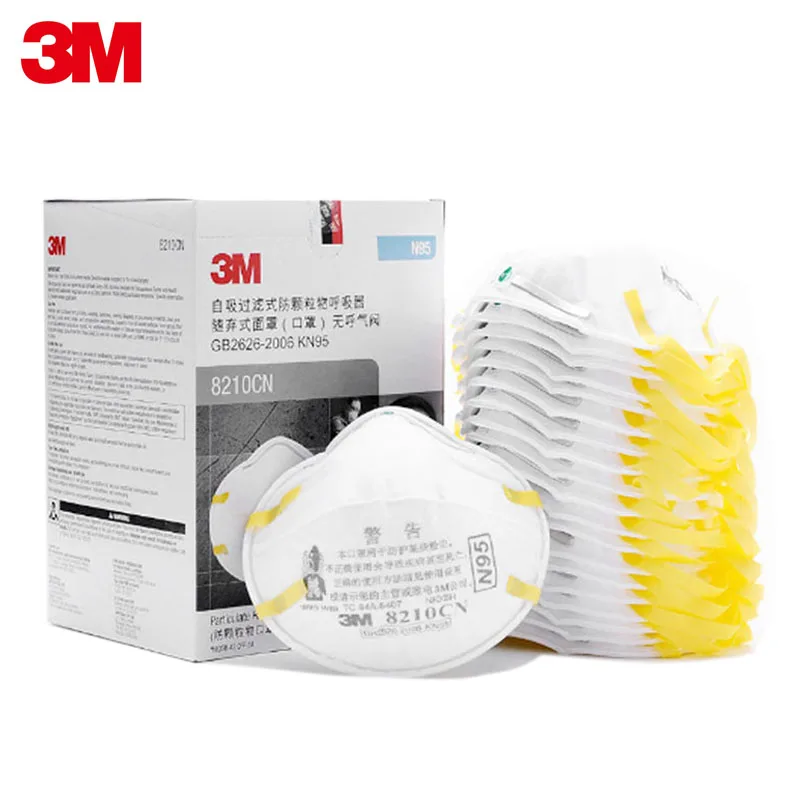 3M маска 8210CN Пылезащитная для рта KN95 респиратор твердых частиц многослойная