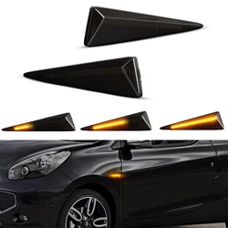 Feu de position latéral à LED pour Renault Megane MK2 CC, clignotant, éclairage latéral dynamique, pour Espace 4 Vel, satiné, Wind, Avantime, Thalia 2 