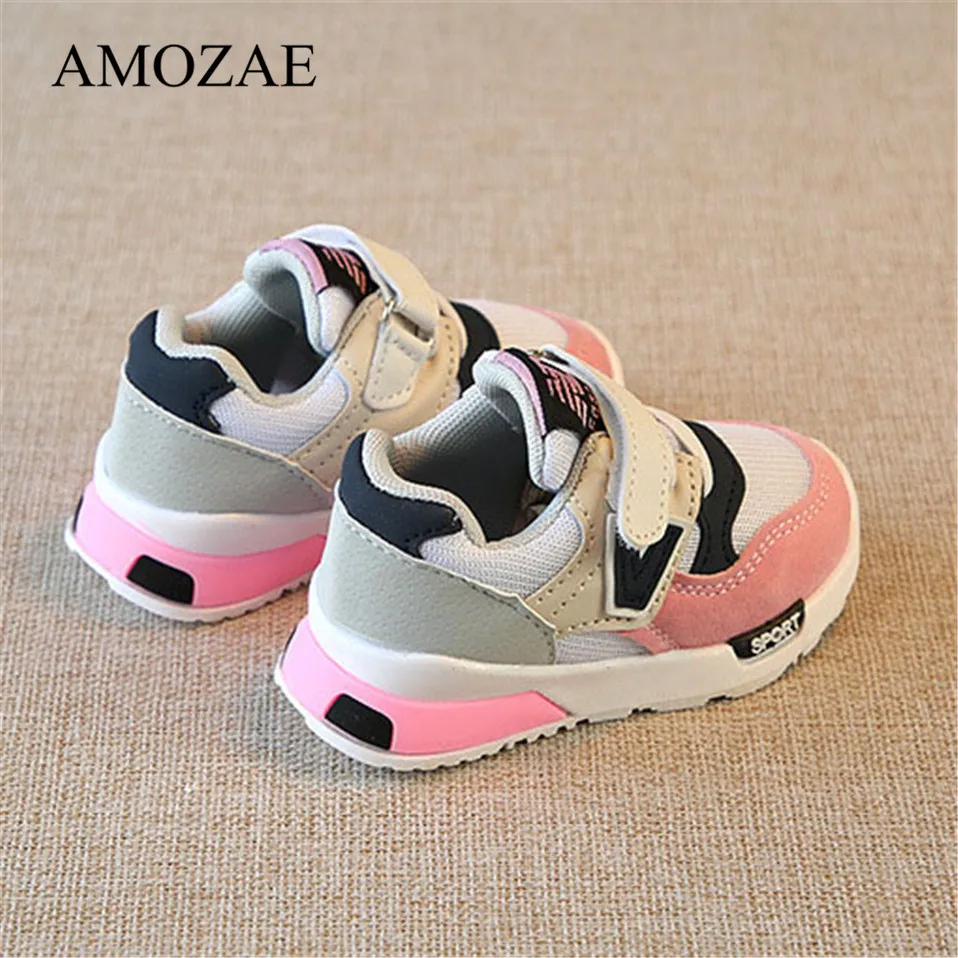 Children's Sport Shoes Spring Autumn New Fashion Breathable Kids Boys Net Shoes Girls Anti-Slippery Sneakers Baby Toddler