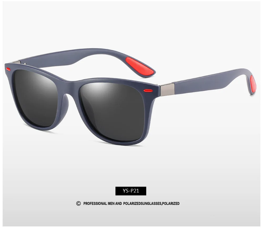 Классические Стильные поляризованные солнцезащитные очки для мужчин и женщин, фирменный дизайн, спортивные, для вождения, квадратные солнцезащитные очки UV400 Gafas De Sol - Цвет линз: C5