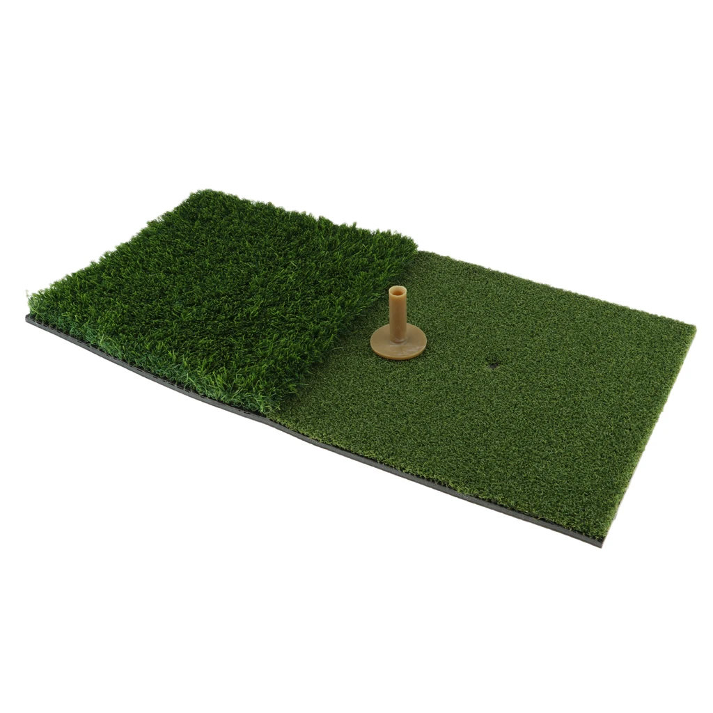 2 типа Травяной Коврик для гольфа, Тренировочный Коврик для ударов, 24 ''x 12'' для вождения, аксессуары для спортивных тренировок