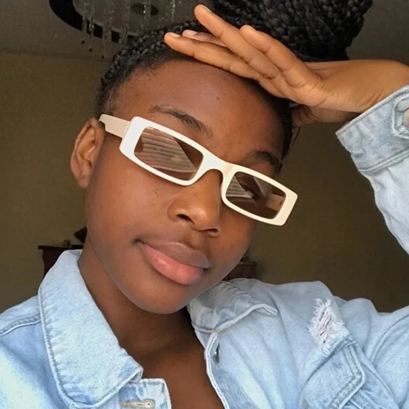 Солнцезащитные очки унисекс прямоугольные в стиле ретро | Аксессуары для одежды