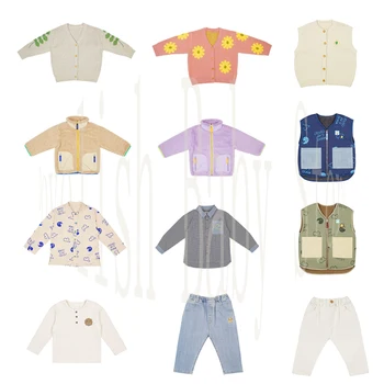 

Per-sale Ship In Early October 2020 New Toddler Girl Fall Clothes PS Solid Dresses & Pants & Sweater & Coat Boys Clothing Set