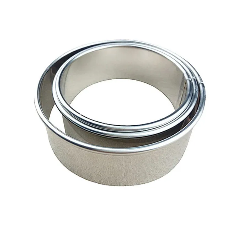 Dough Cutter Cookie Cutters Dumpling Maker 1PC Round Stainless Steel Dumplings Wrappers Molds Cookie Cutter Maker Round Biscuit Pastry Wrapper Dough Cutting Tool