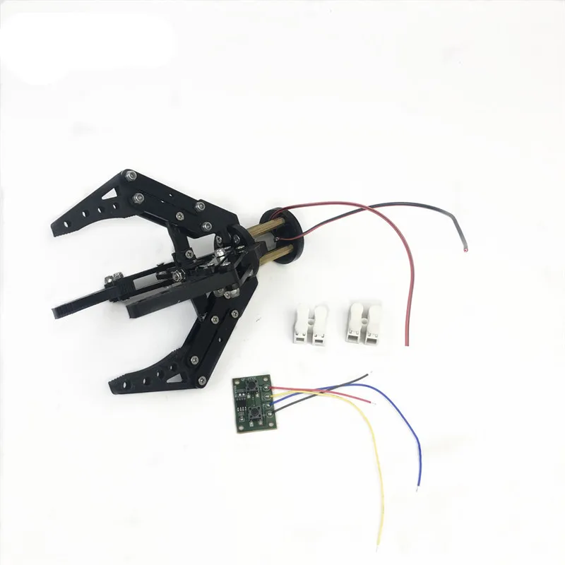 Акриловый механический коготь 3D печать N20 мотор зажим 6 в 300 об/мин Роботизированный захват для Arduino DIY рука робота-манипулятора комплект