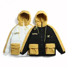 Европейский и американский бренд, хип-хоп хит, цветная Рабочая хлопковая одежда с капюшоном для мужчин и женщин, повседневная Плотная хлопковая одежда jac