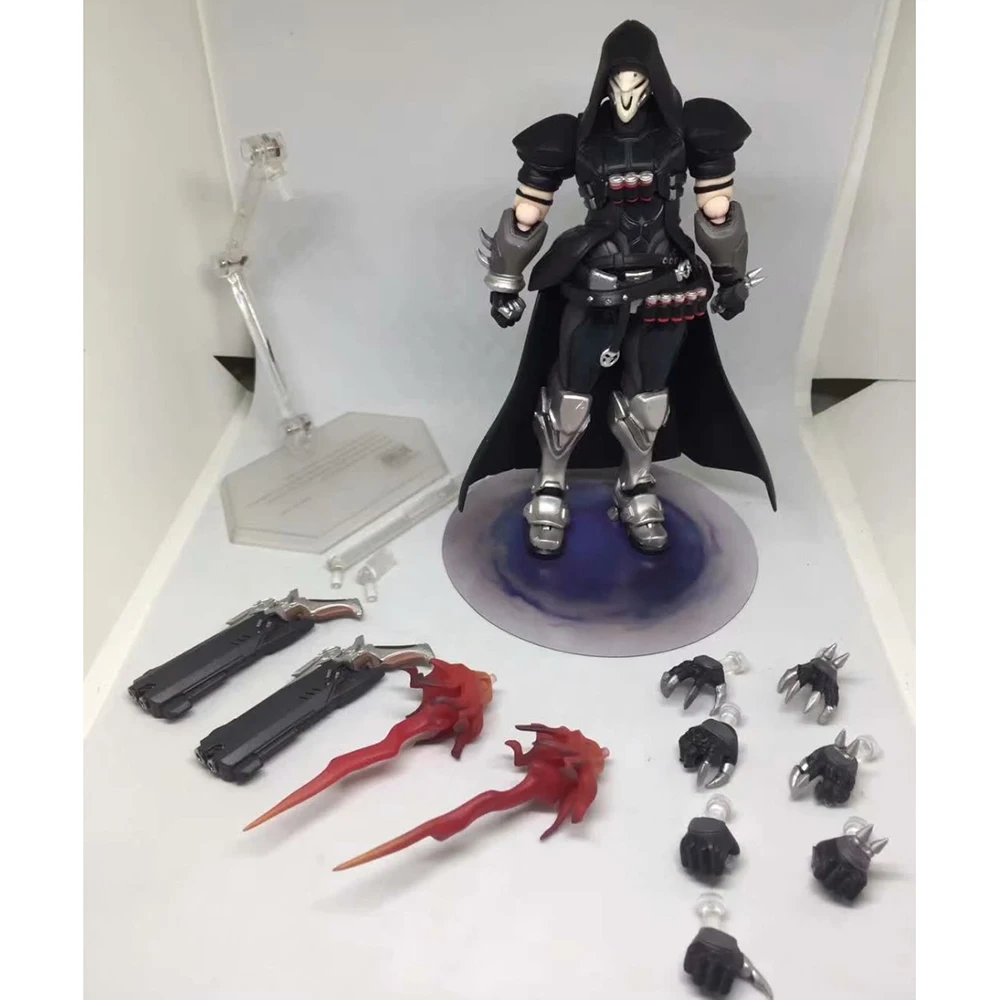 17 см Overwatch Figma 393 Overwatches Reaper серия фигурку модель для детей подарок на