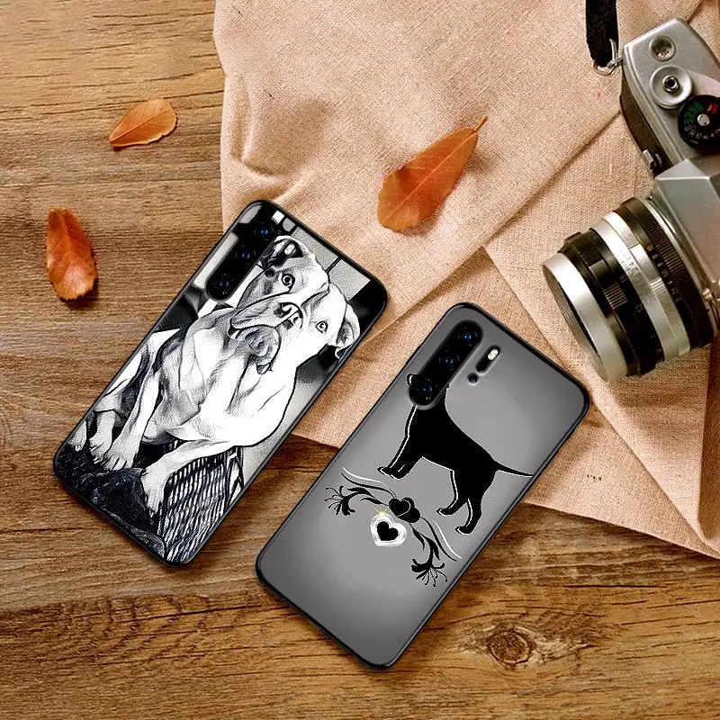 Отпечаток лапы собаки коготь черный чехол для huawei P8 P9 Mini P10 P20 2019 P30 LITE P Smart Z 2018 Pro Coque