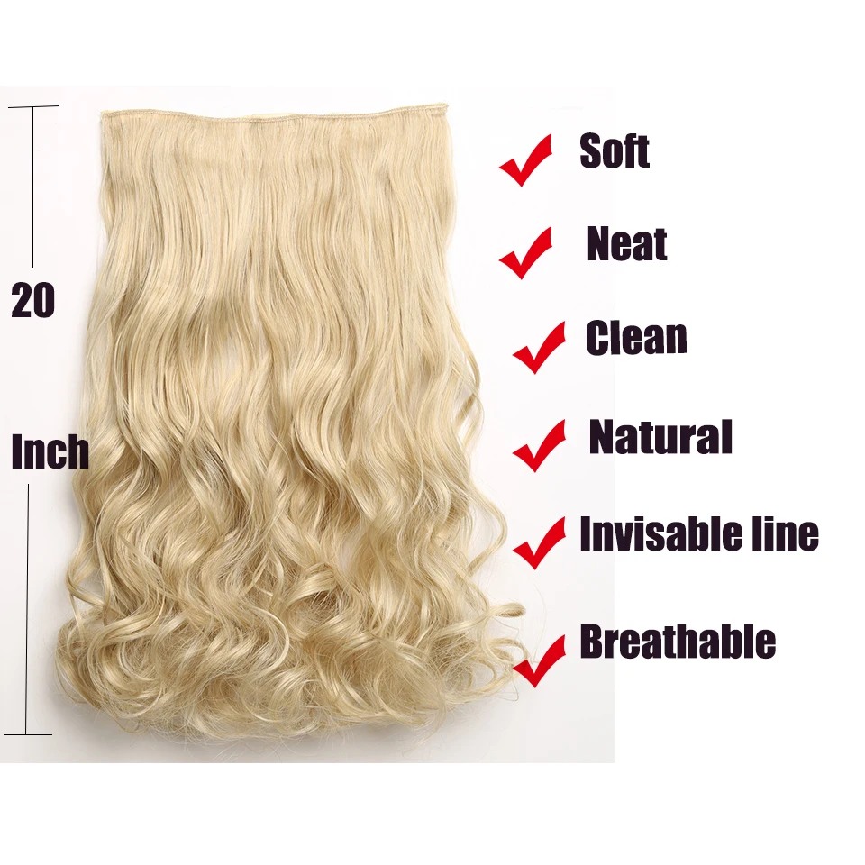 AISI волосы на заколках для наращивания, смешанные цвета, отбеливатель, блонд, волосы, свободная волна для женщин, термостойкие синтетические волокна, вечерние