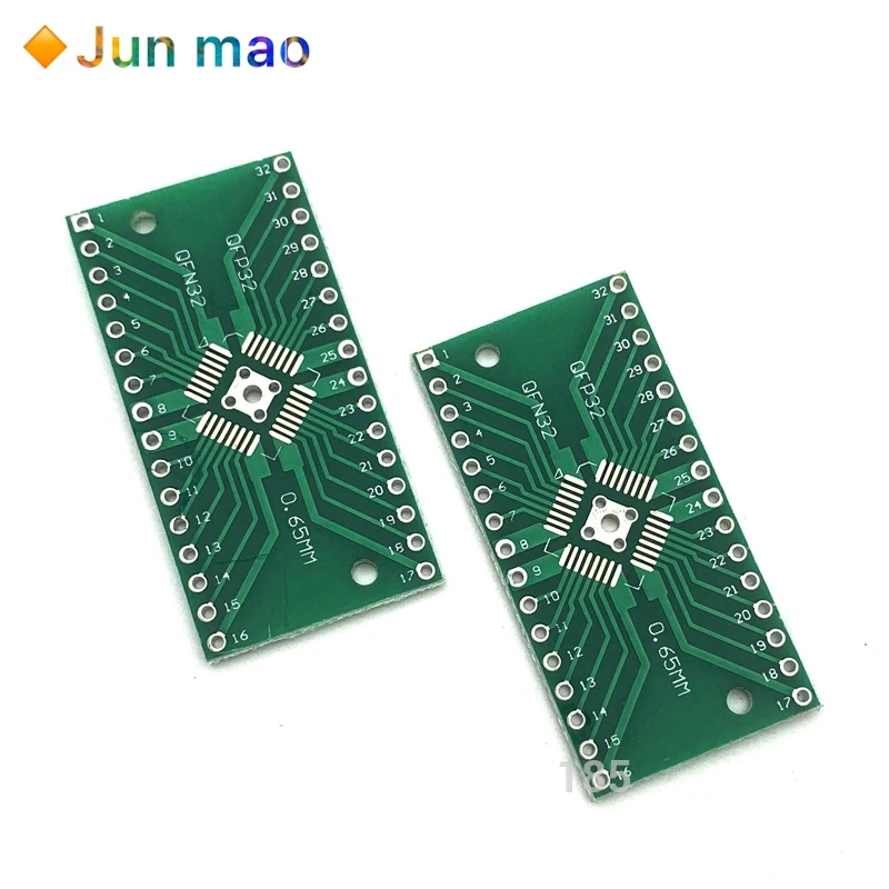 Адаптер преобразователь QFN32 QFP32 для DIP DIP32 20 шт. разъем PCB SMD 0 8 мм 65 штырьковый шаг