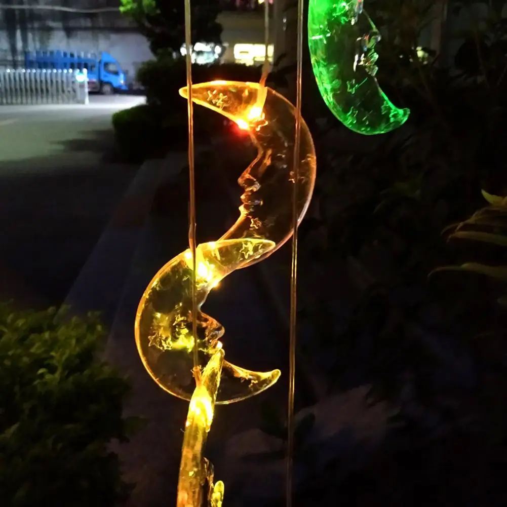 

Solar Light Color Changing LED Solar Wind Chime Outdoor LED Solar Powered Wind Chime Light Home Garden Hanging Lamp Decoration