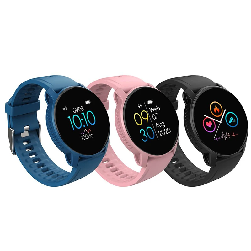 Monitor de Sono Completa à Prova Bluetooth Relógio Inteligente Pulseira Esporte Freqüência Cardíaca Rastreador Fitness Tela Toque Dwaterproof Água Relógios Inteligentes w9 14 Relógios inteligentes