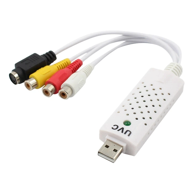 USB Easycap карта захвата аудио и видео Vhs на Dvd ТВ тюнер адаптер для Win7 8 Xp Vista Plug and Play |