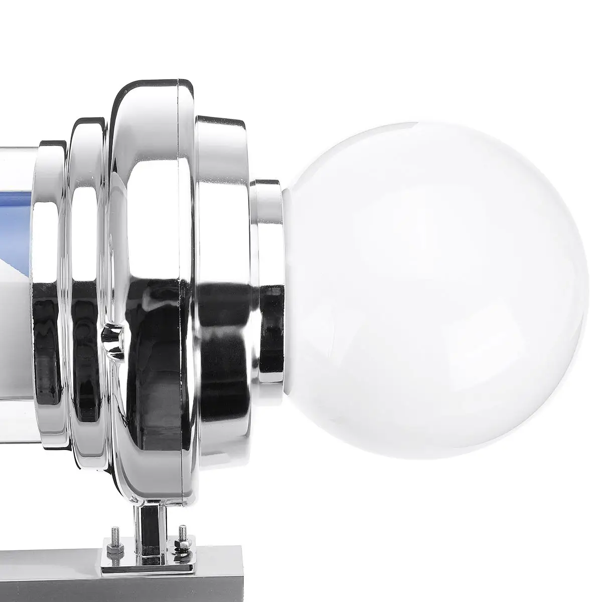 LED Barber Shop Sign Pole Light Red White Blue Stripe Design Roating Salon Wall Hanging Light Lamp Beauty Salon Lamp