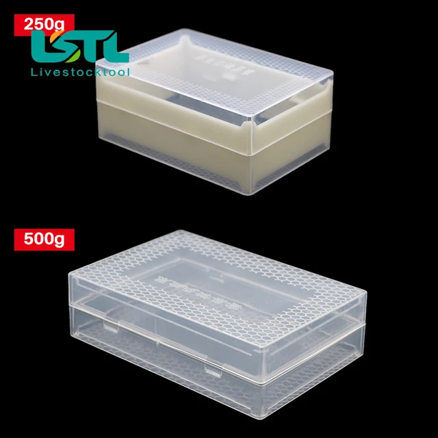 250 G/500 G Méhész Eszköz Méz Kazetta Átlátszó Műanyag Fészek Mézes Doboz Eltávolítható Tiszta És Egészségügyi - Image 4