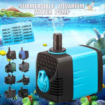 

10/15/25/40/55W Multifunctional Aquarium Water Pumps Tank Pond Pool Fountains Pump Waterproof Submersible Fish Pond Water Pump