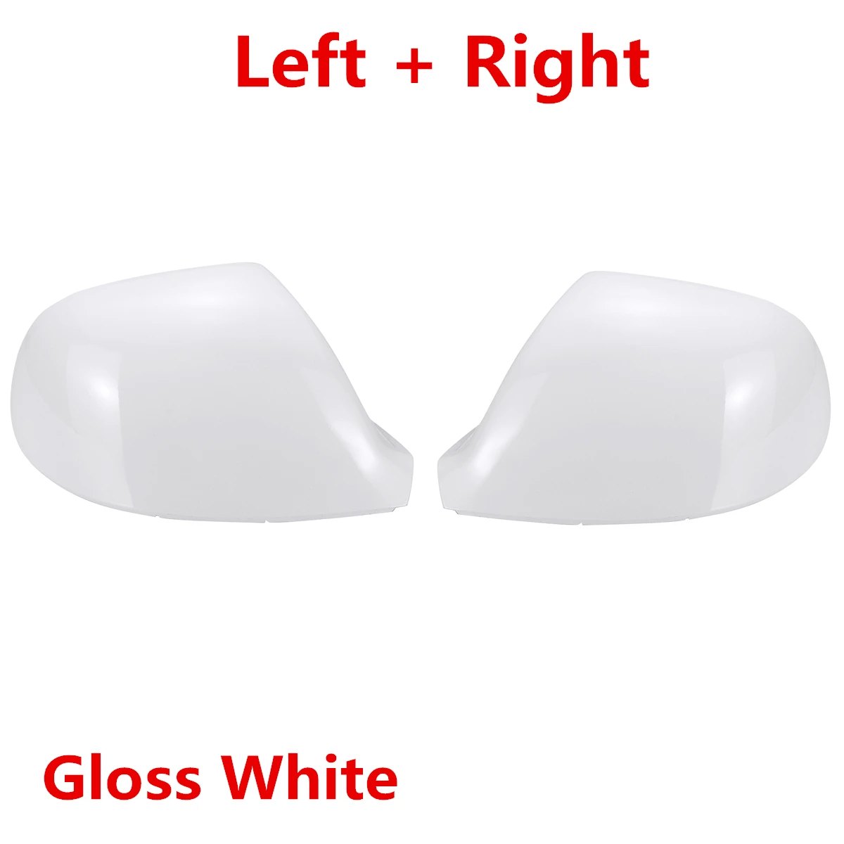 Glossy White L R 4 вида цветов заднего вида автомобиля боковой корпус бокового зеркала крышка Корпус для VW для Transporter T5 T5.1 2010- T6- 7E1857527F - Цвет: Glossy White L R