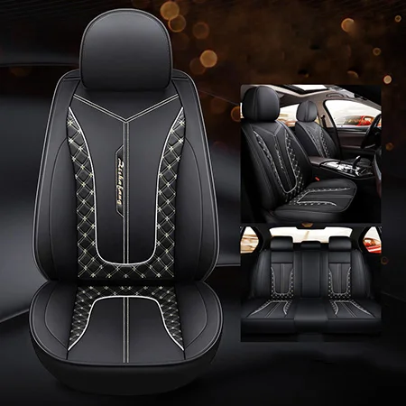 Передний+ задний кожаный чехол для сидения автомобиля 5 мест для Infiniti FX35 FX37 FX45 G35 G37 G25 EX25 EX35 EX37 M35 M25 Q50 Q50L Q70L QX30 QX70 - Название цвета: Color 3