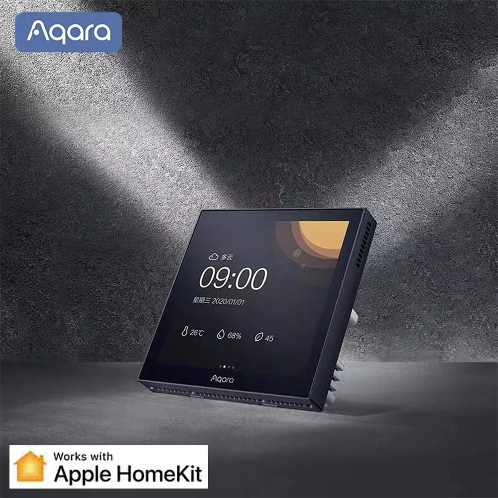 Умный выключатель в наличии Aqara S1 сенсорный экран 3 95 дюйма голосовое управление