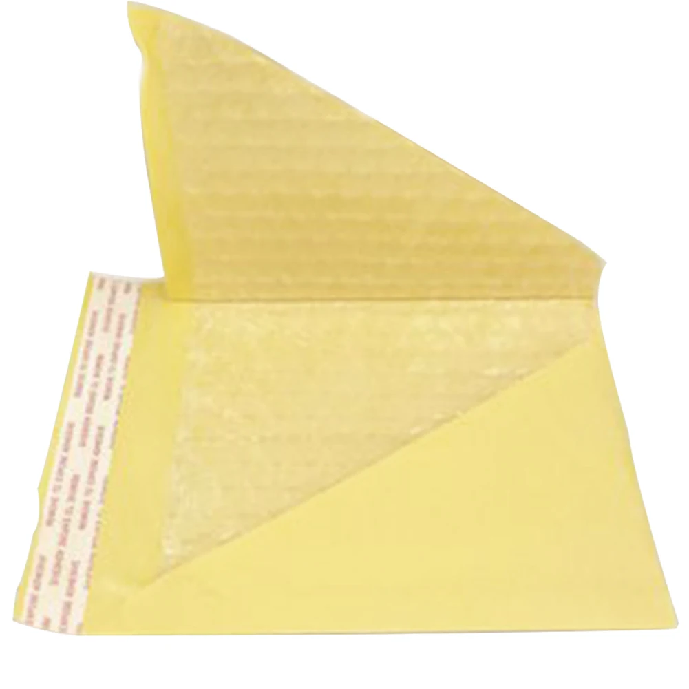 10 упаковок мягкий Почтовый пузырь анти-давление упаковочная бумага желтый самозапечатывающийся влагонепроницаемые конверты мешок