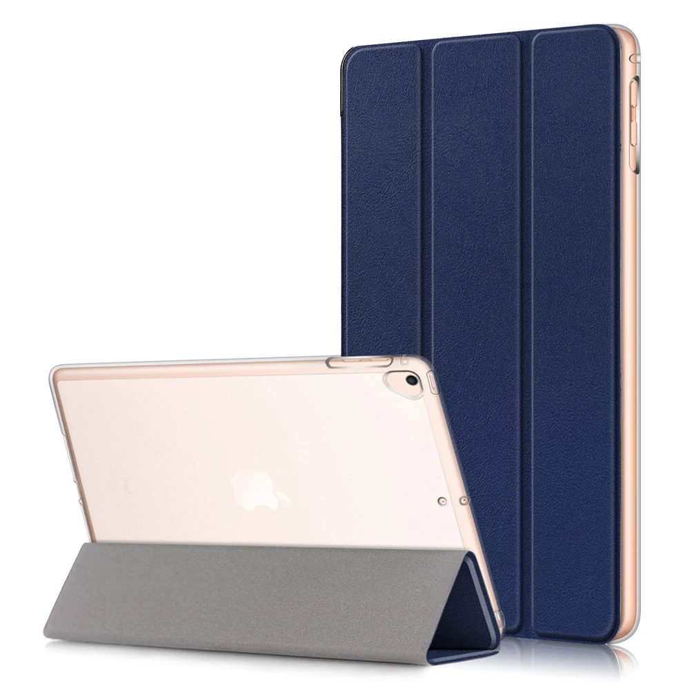 Тонкий принципиально для iPad Air 2 Air 1 чехол, задняя панель из мягкого силикона, регулируемая подставка чехол для iPad 9,7 / планшеты чехол - Цвет: Синий