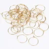12pcs/Lot Stainless Steel 6pcs/lot Golden Big Circle Wire Hoops Loop Earrings For DIY Dangle Earring Jewelry Making Hand Made 5