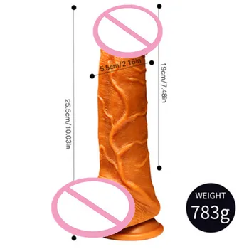 Sex Shop New Super Soft Realistic Penis Dildo Sexy Huge Dildo  Double-layer Silicone Suction Cup Dildos For Women Big Dick 5