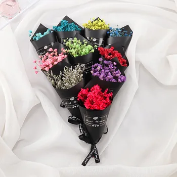 

Dried Flower Bouquet Hipster Packaging Souvenir Gift Box Collocation Mini Dried Flower Small Bouquet Valentine's Day Dried Flowe