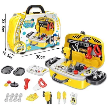 

Toy Pretend Play Children Repair Tools Game Play Toy Suitcase Simulation Kids Plastic Toy Set Cosmetics Make Up Box Kitchen