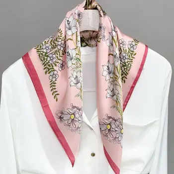 

of 2020 the new warm silk square female silkworm silk silk scarves, Japan and South Korea decorative scarf hair band
