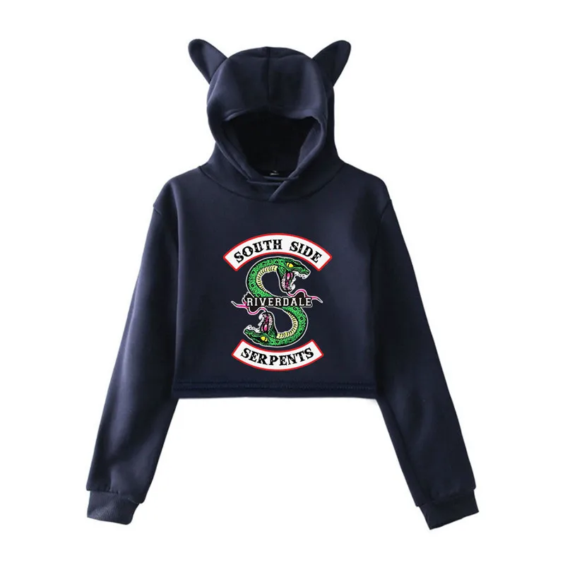 "South Side serpents" ривердейл Толстовка, свитшот, брюки, Для женщин и девочек женский Harajuku ривердейл SouthSide пуловер с капюшоном, топы, комплекты одежды - Цвет: hoodies