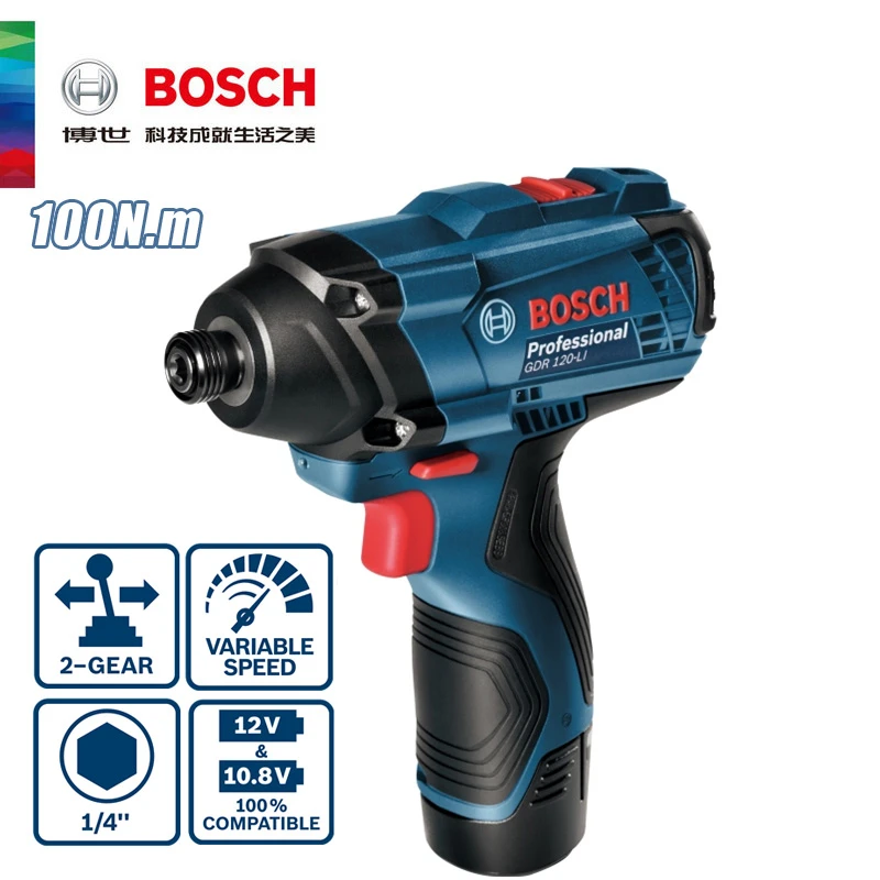 Bosch Gdr 120li Battery Impact Screwdriver/tightening Machine 12v