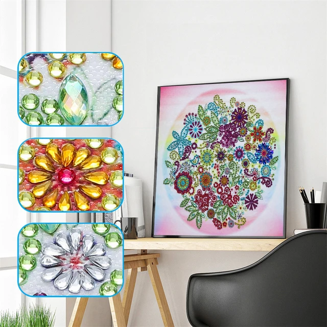 5d Painting Kit, Adult Beginner Crystal Diamond Painting Kit With Partially  Shaped Beads Diy Painting Picture, Diamond Dotz Craft For Wall Decoration