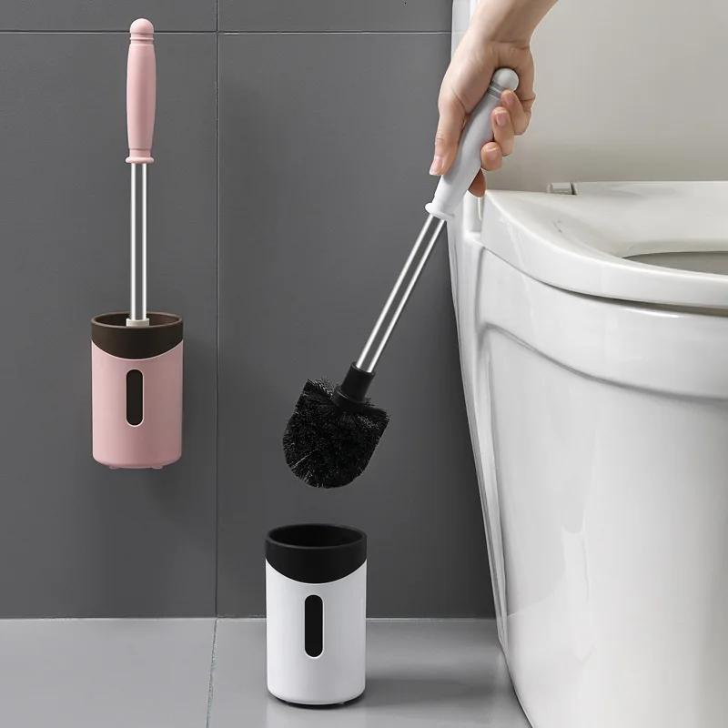 

Convenient and detachable Toilet Brush Holder Wall Cleaning Toilet Brush Wall Hanging Home Floor Cleaning Bathroom Accessories