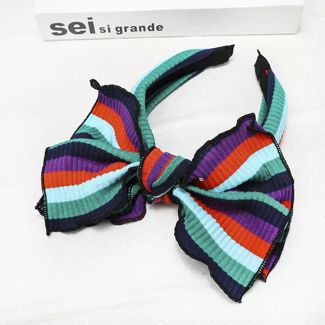 Floral Big Bow  Hairbands  For Women Korea Hair Accessories For Girls Hair Band Hair Bows  Hairband Headbands Fuchsia