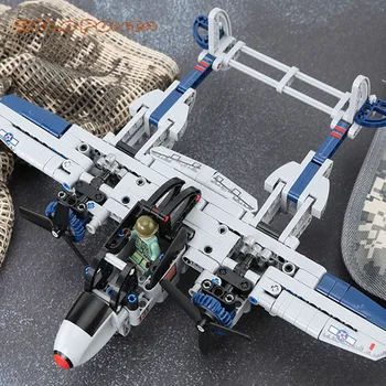 

330 pcs Military 704300 bombing plane Building Block WW2 Helicopter Army weapon soldier model bricks kit Toy for children