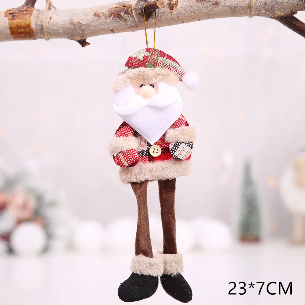 Год Милые новогодние куклы Санта-Клаус/Снеговик/Лось Noel Рождественская елка украшение для дома Рождество Navidad подарок для детей