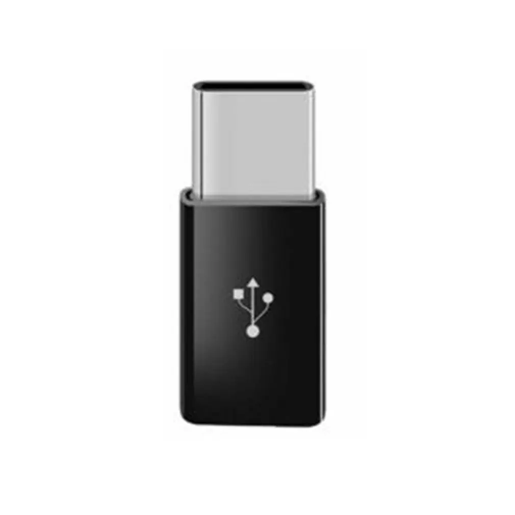 Usb3.1 type-C адаптер Micro Usb для type-C для Android мобильный телефон адаптер Otg головка кабель для передачи данных адаптер - Цвет: Черный