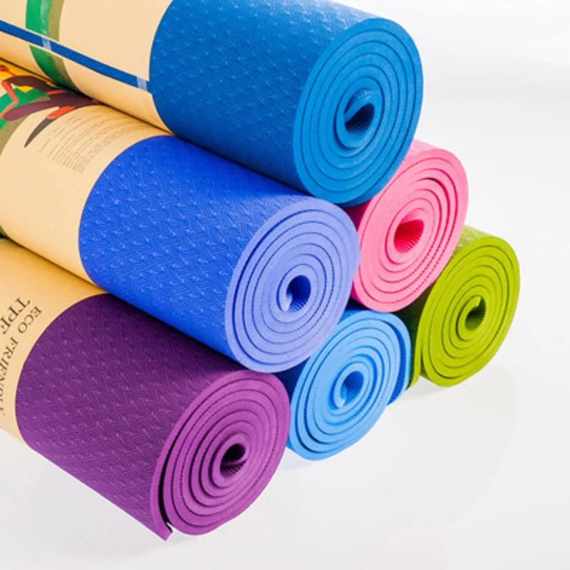 

183X61cm Non-slip TPE yoga mat widened Pilates Exercise Pads 8mm Absorb Sweat Odorless