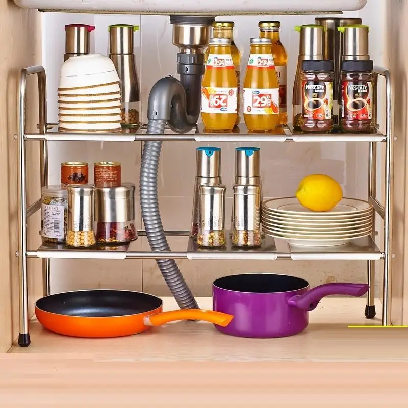 Malzemeleri Cosas De Afdruiprek Almacenaje и стеллаж для хранения из нержавеющей стали Cozinha Cuisine Cocina Organizador кухонный Органайзер