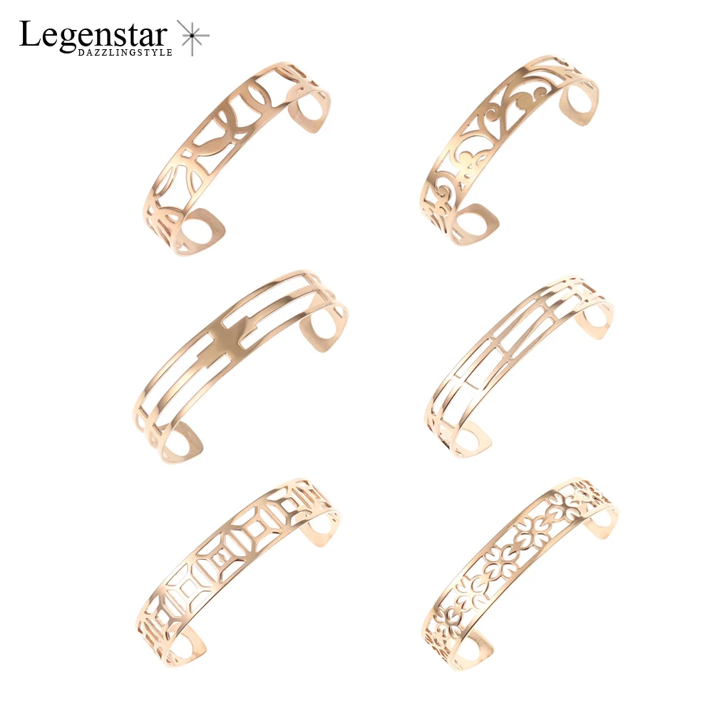 Legenstar розовое золото нержавеющая сталь ювелирные браслеты для женщин