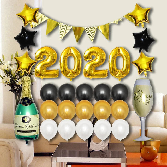 Dekorasi Tahun Baru Wisuda 2020 Pesta Wisuda Balon Set Inflatable Balon untuk Wisuda Festival Tahun Baru Dekorasi Rumah Dekorasi N14