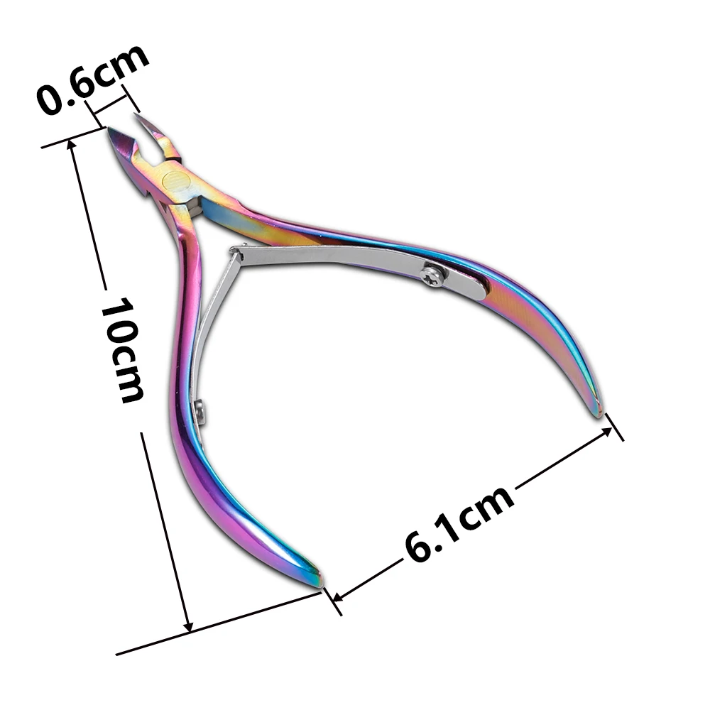 1pcs Cuticle Nippers Nail Manicure Scissors Cuticle Clippers Trimmer Dead Skin Remover Pedicure Stainless Steel Cutters Tools