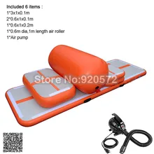 Насос набор(6 шт.) Воздушный герметичный DWF надувной воздушный барабанный трек для продажи, надувной аэратор гимнастический