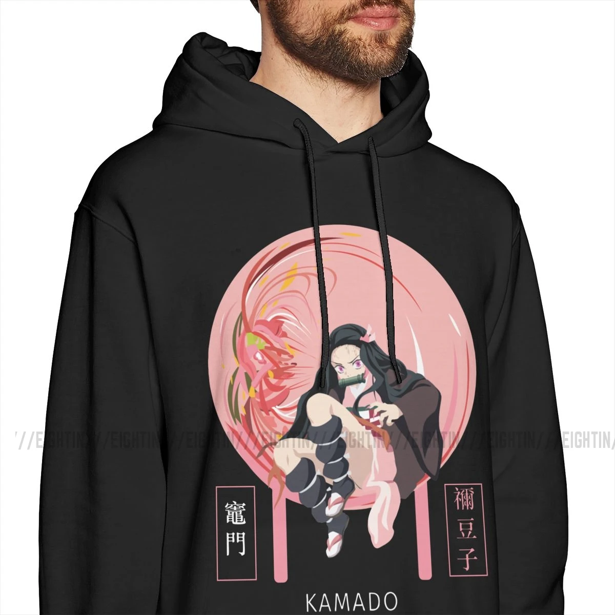 Nezuko Demon Slayer Kimetsu No Yaiba Kamado Tanjirou Аниме Манга толстовки Мужская забавная толстовка с капюшоном хлопковая графическая толстовка с капюшоном