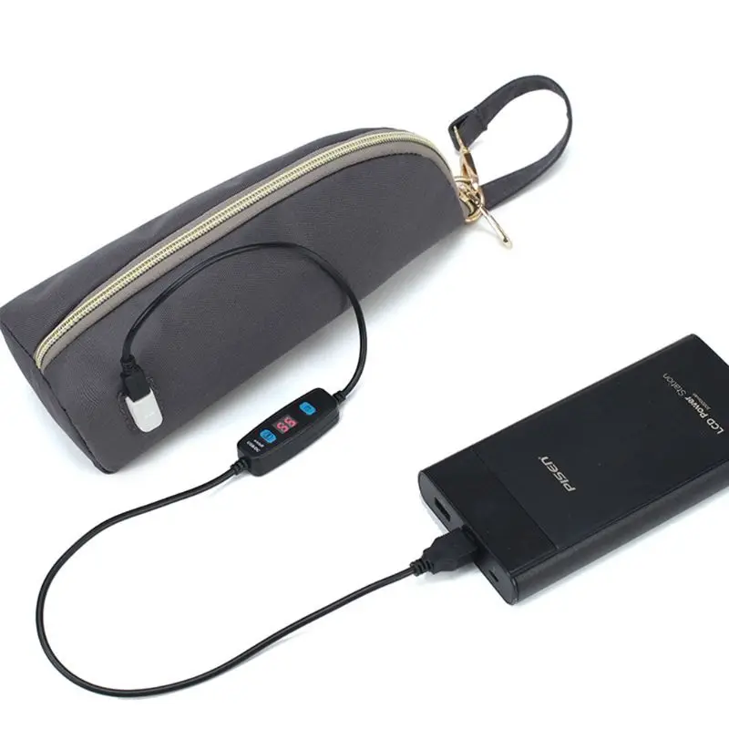 USB Портативный Дорожная сумка для коляски с изоляцией горячей воды молоко быстро изоляция P31B