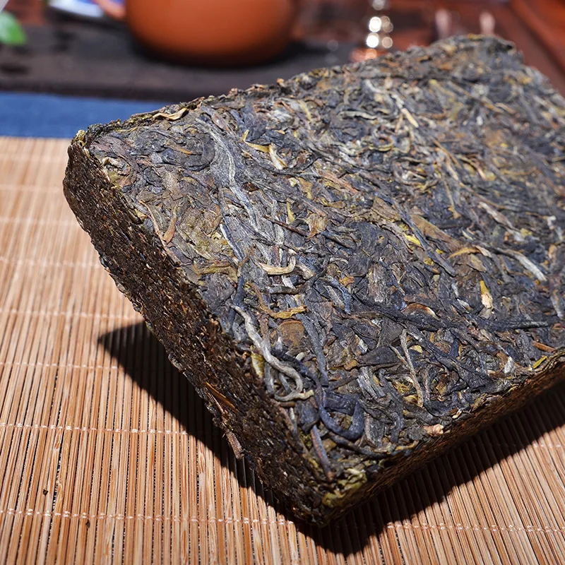 Более 15 лет Пуэр чай Китайский Юньнань старый сырой пуэр 250 г забота о здоровье Пуэр чай кирпич для похудения чай Китай чай