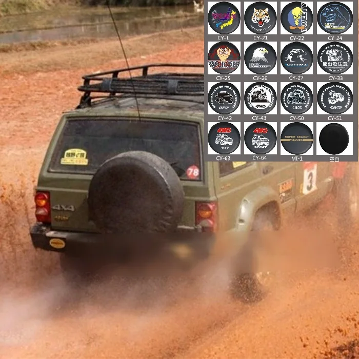 Универсальный чехол на запасное колесо из ПВХ кожи для Jeep Ford Nissan Kia Hyundai Hummer Suzuki